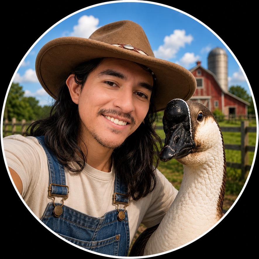 David Muñoz en una granja